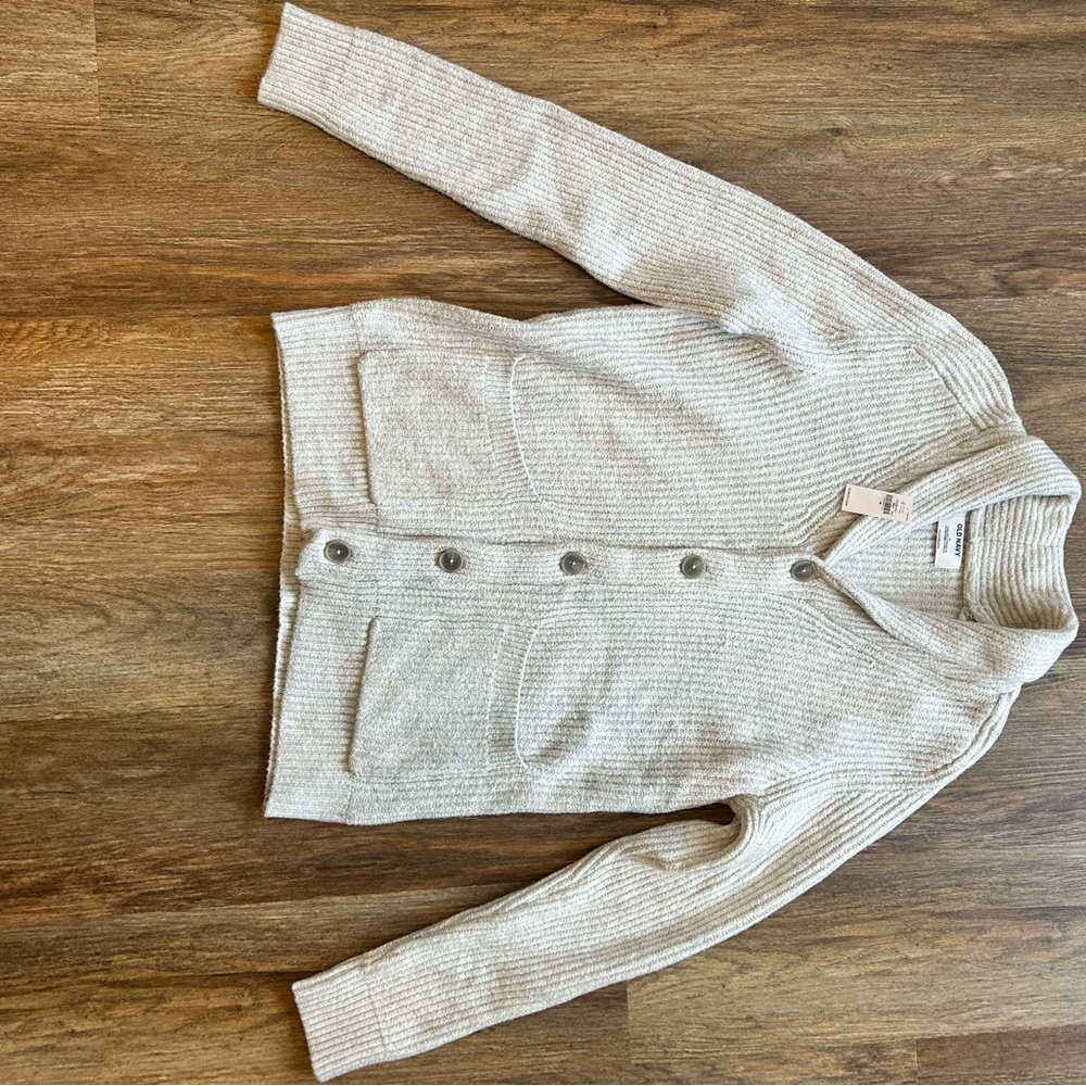 Old Navy Cream Button-Up Cardigan